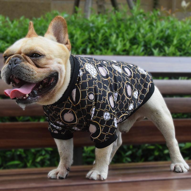 Personalized Pet Fashion: Customizable Bag Print Dog Clothes For Spring And Autumn