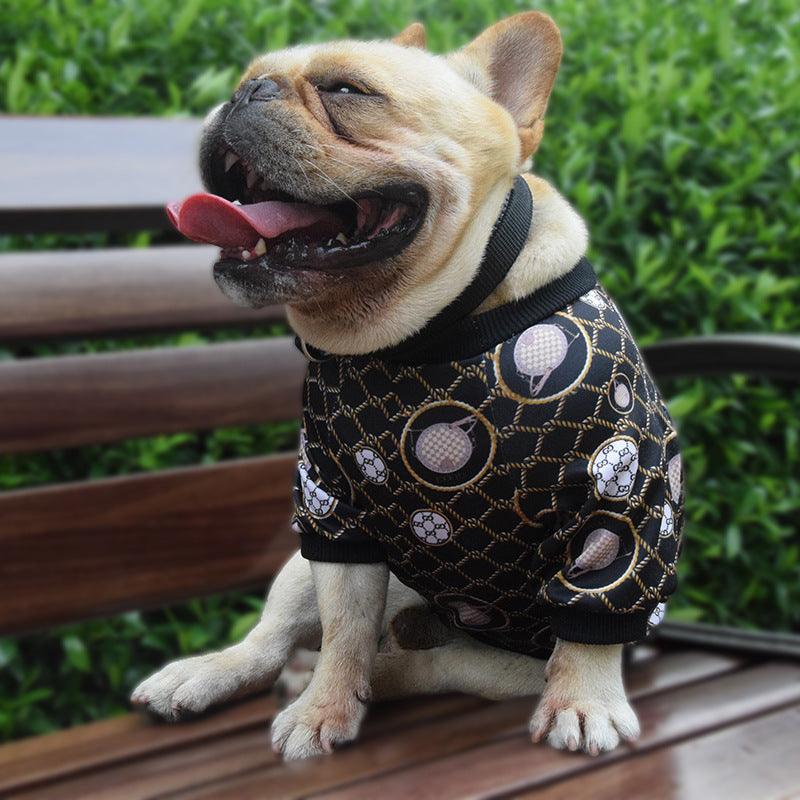 Personalized Pet Fashion: Customizable Bag Print Dog Clothes For Spring And Autumn