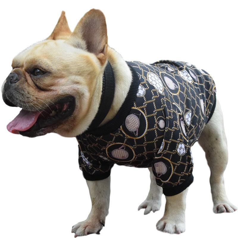 Personalized Pet Fashion: Customizable Bag Print Dog Clothes For Spring And Autumn