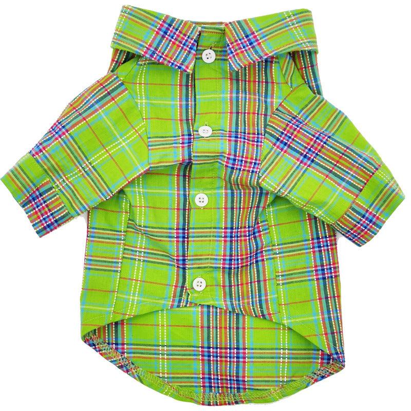 Fruit Green Casual Dog Shirt For Small And Medium-Sized Dogs And Cats