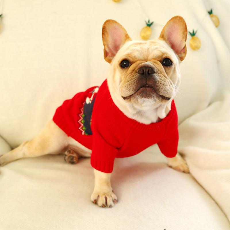 Festive Pet Sweater: Cozy Christmas Delight-3