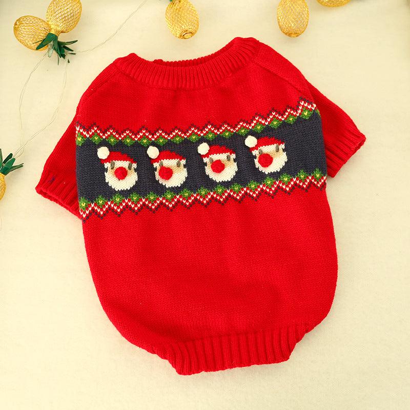 Festive Pet Sweater: Cozy Christmas Delight-4