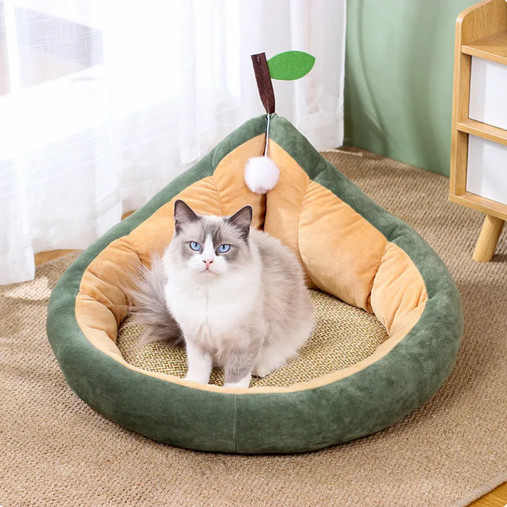 Pear Shape Cozy Lounger Pet Bed