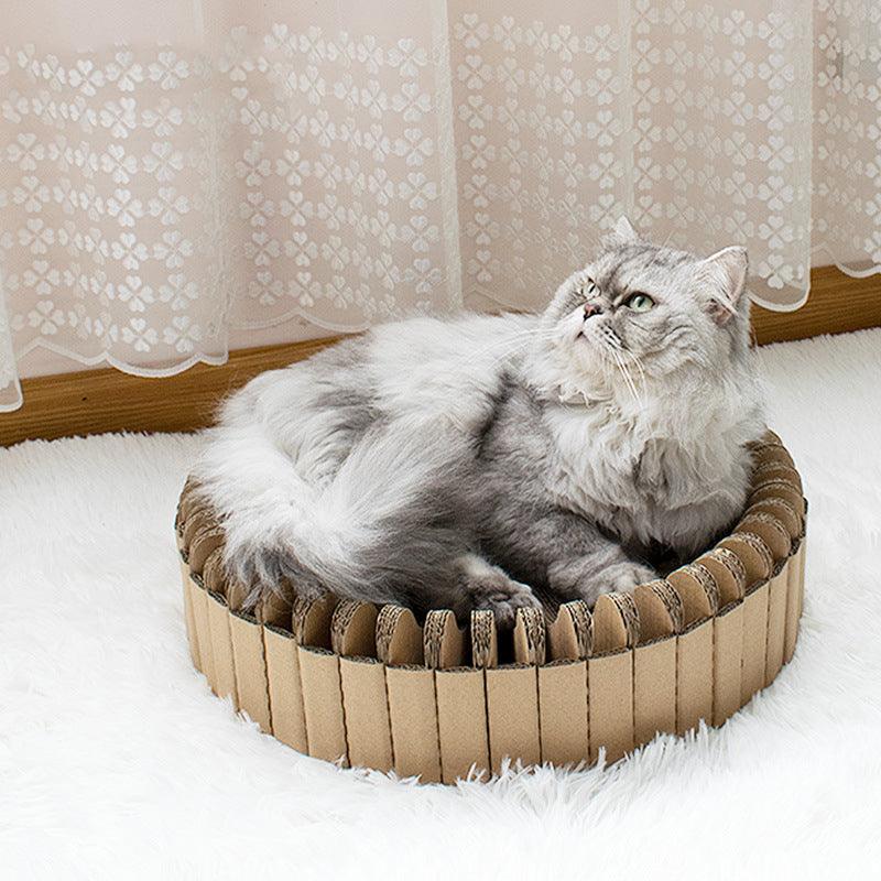 Splice Haven: Stylish Diy Corrugated Cat Scratcher