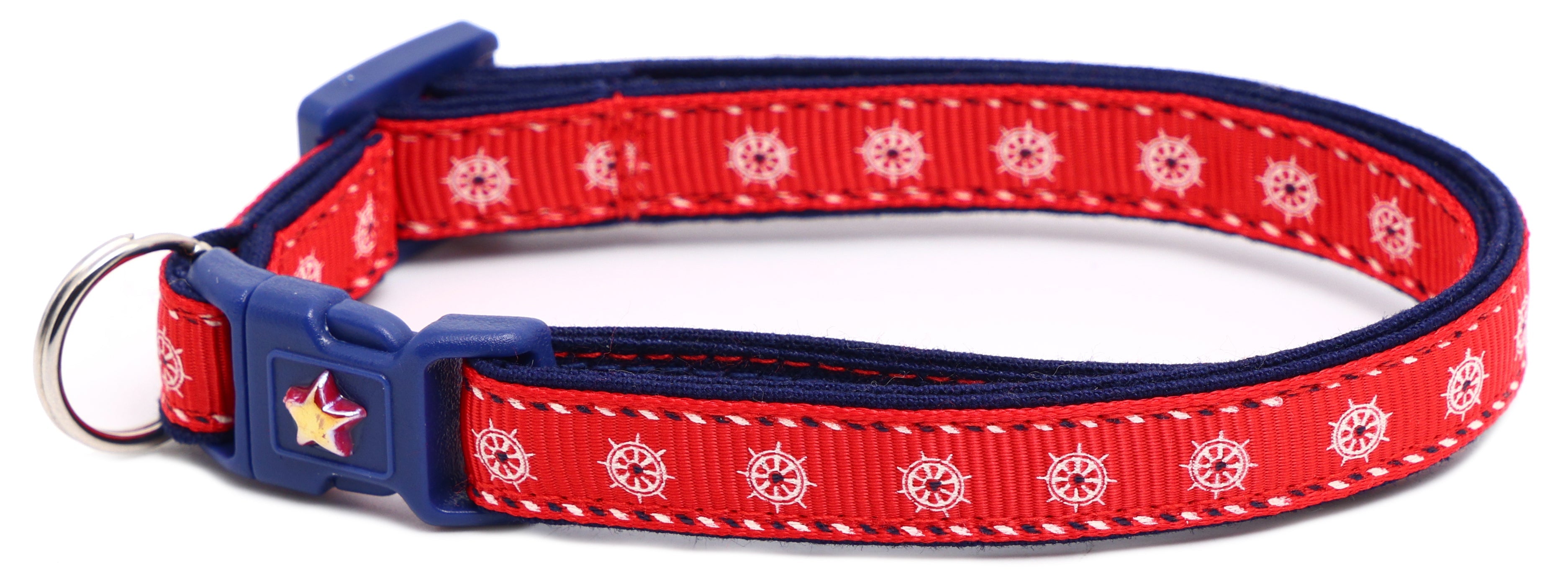 Ships Wheels Breakaway Cat Collar-14