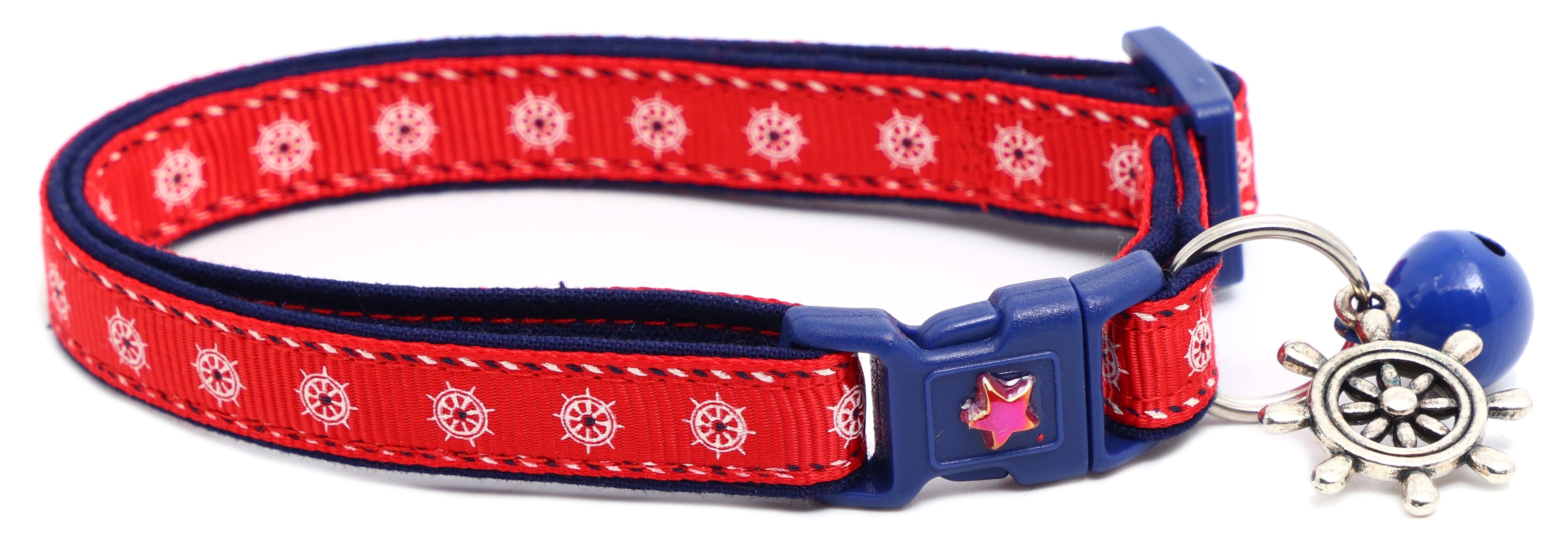 Ships Wheels Breakaway Cat Collar-11