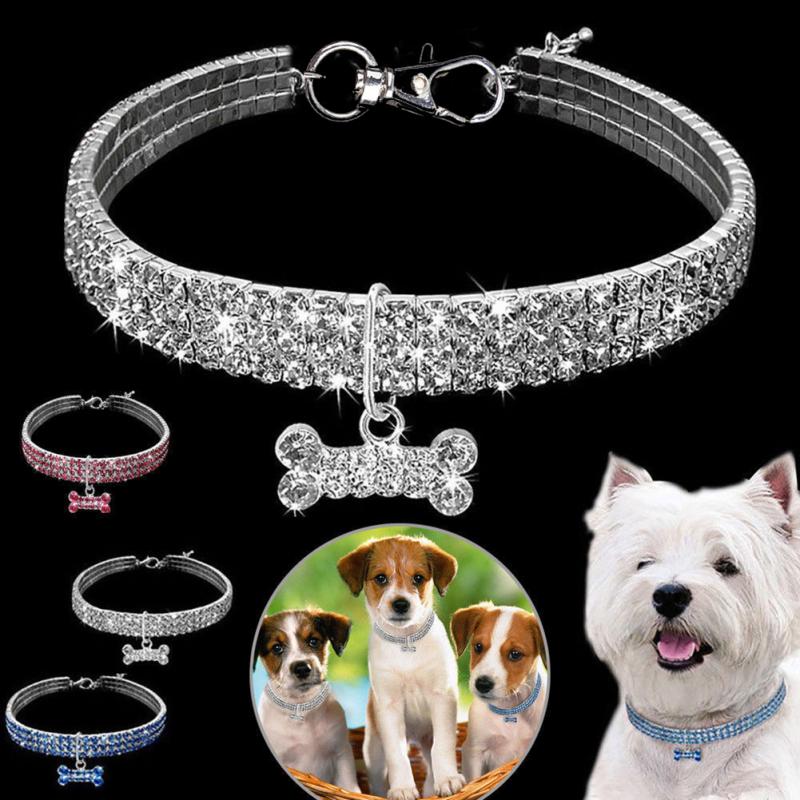 Crystal Rhinestone Dog and Cat Collar
