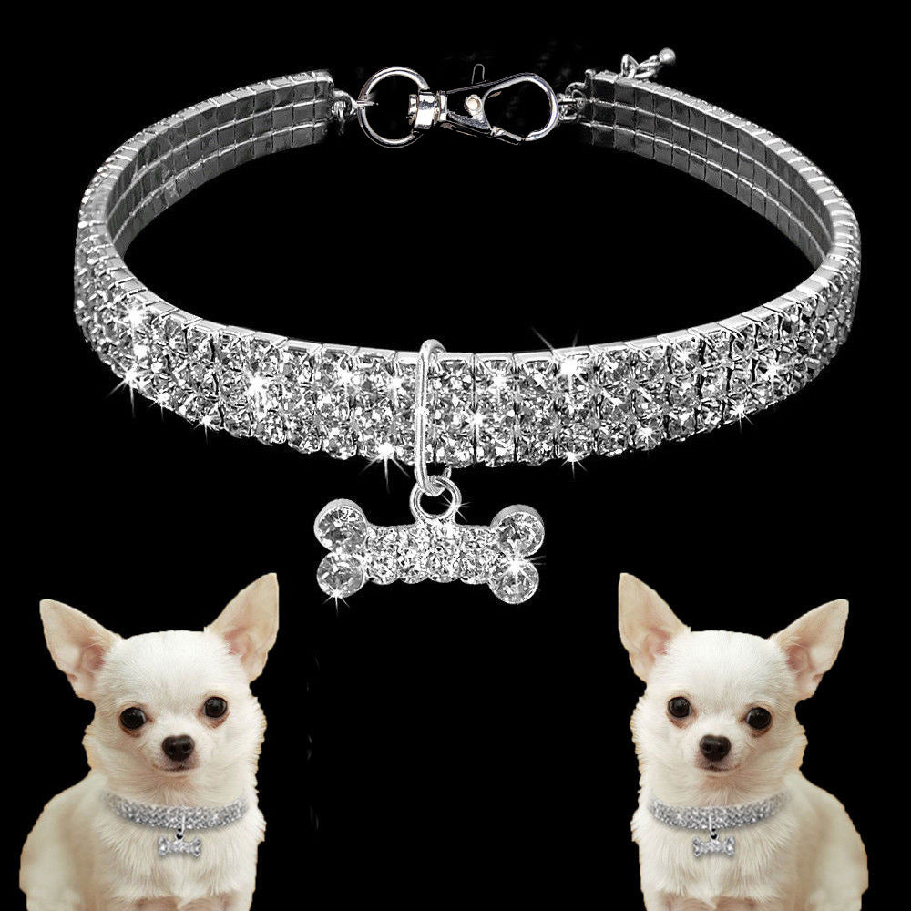 Crystal Rhinestone Dog and Cat Collar