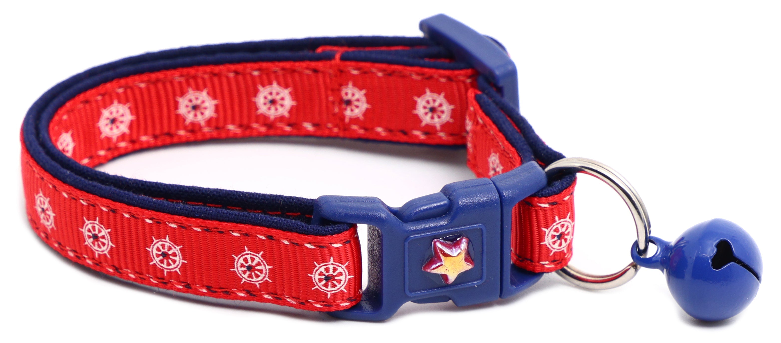 Ships Wheels Breakaway Cat Collar-6