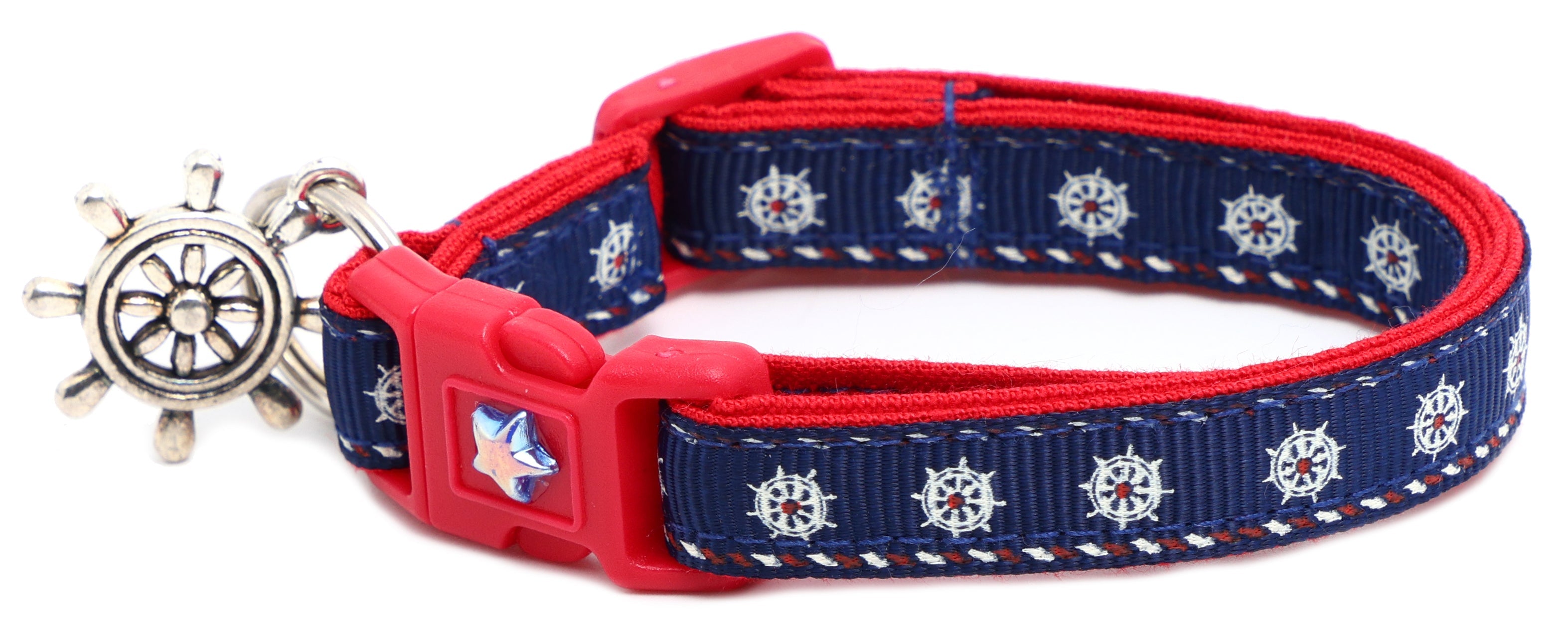 Ships Wheels Breakaway Cat Collar-10