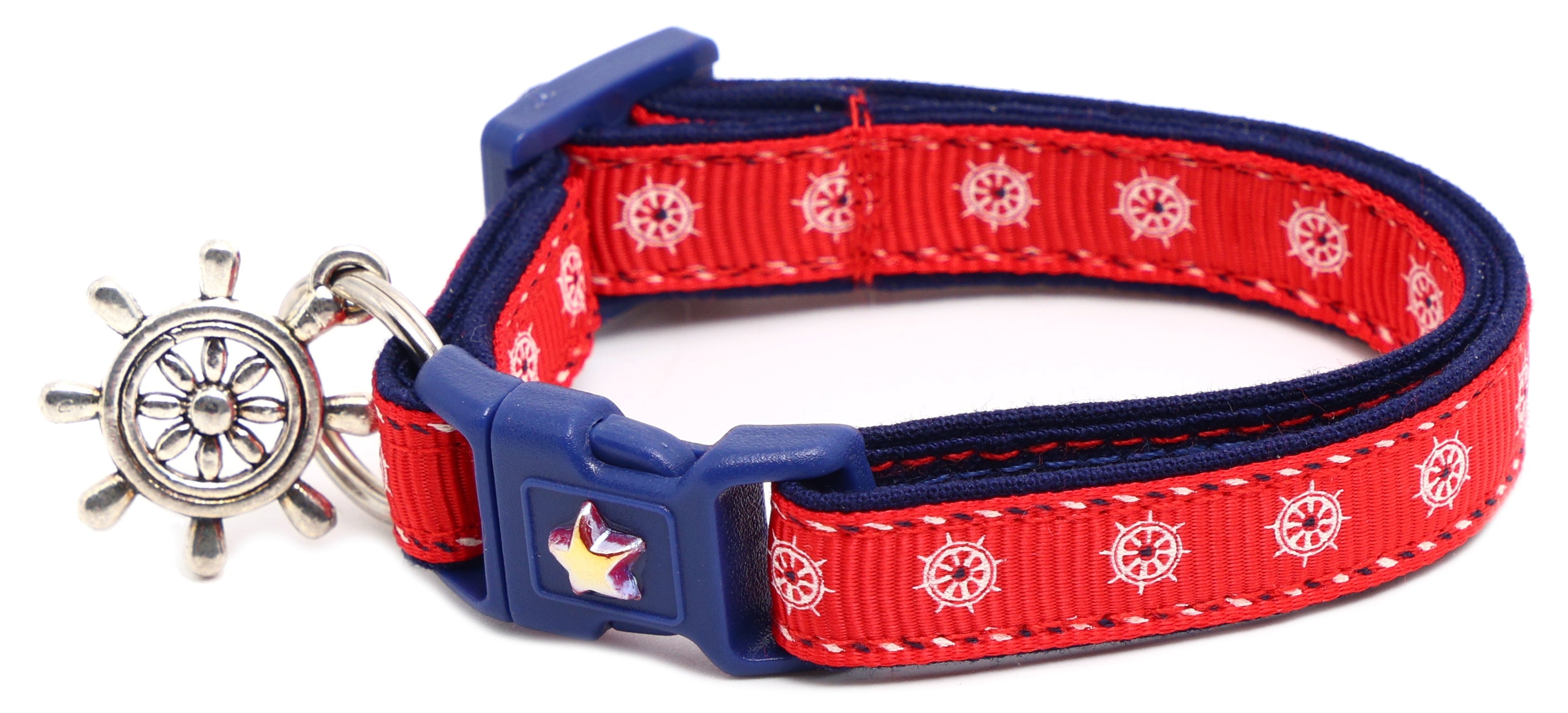 Ships Wheels Breakaway Cat Collar-9