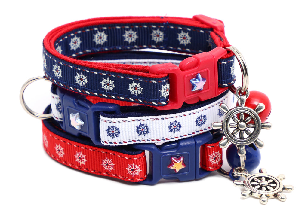 Ships Wheels Breakaway Cat Collar-0