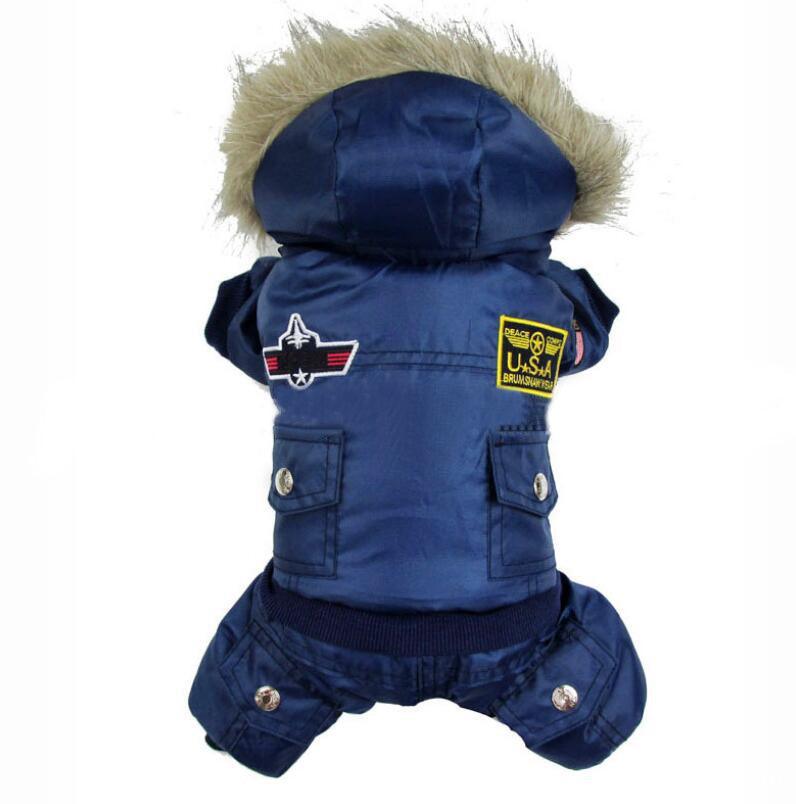 Air Force Inspired Four-Legged Pet Suit - Stylish Autumn And Winter Coats For Dogs-4