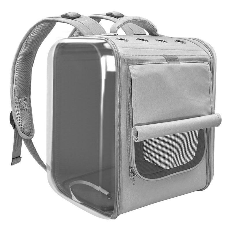 Breathable Bubble Cat Carrier Backpack - Portable Travel Outdoor Shoulder Bag For Small Dogs And Cats