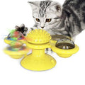 Catnip Spin & Scratch Toy: Interactive Multi-Function Windmill Toy For Cats