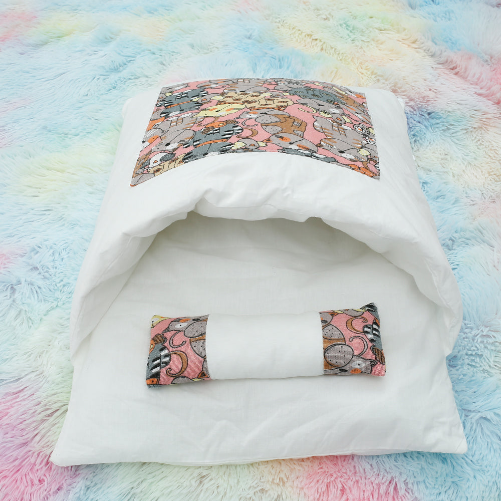 Willstar Removable Dog Cat Bed Sleeping Bag Sofa Mat Winter Warm Small Cats House Beds Kitten Puppy Nest Cushion Pet Product