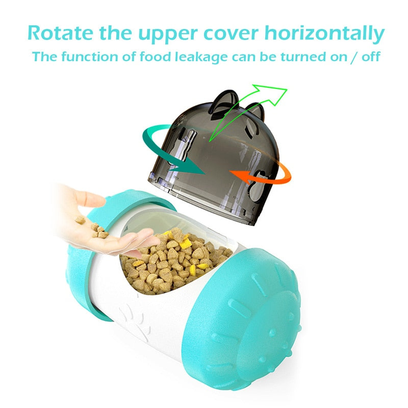 Pet Dog Cat Tumbler Toy Interactive Food Dispensing Ball Treat Puzzle IQ Training Feeder Slow Eating Toys Pet Product