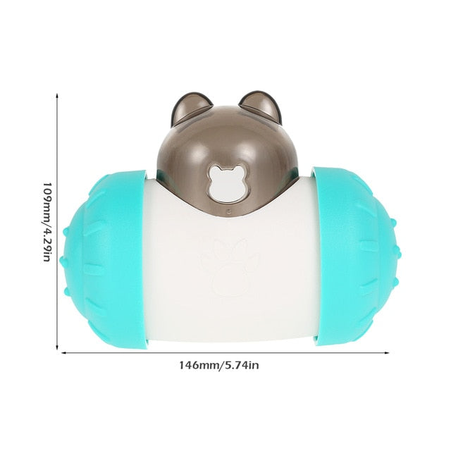 Pet Dog Cat Tumbler Toy Interactive Food Dispensing Ball Treat Puzzle IQ Training Feeder Slow Eating Toys Pet Product