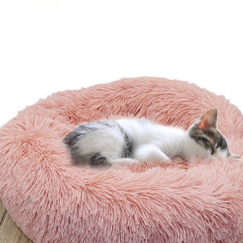 Super Soft Dog Bed Plush Cat Mat Dog Beds For Large Dogs Bed Labradors House Round Cushion Pet Product Accessories