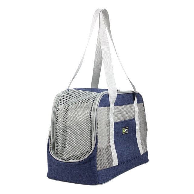 Portable Dog Carrier Bag Breathable Mesh Backpack Durable Large Capacity Handbag Outdoor Travel Pet Carrying Bags for Dogs Cats