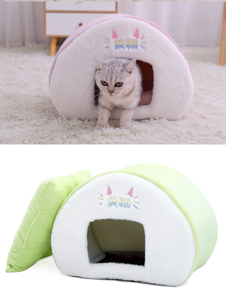 Pet Dog Cat House Warm Comfort Pet Deep Sleeping Nest Cave for Cats Dogs Winter Cat Bed Mat Basket Puppy Kennel Beds Cama Gato